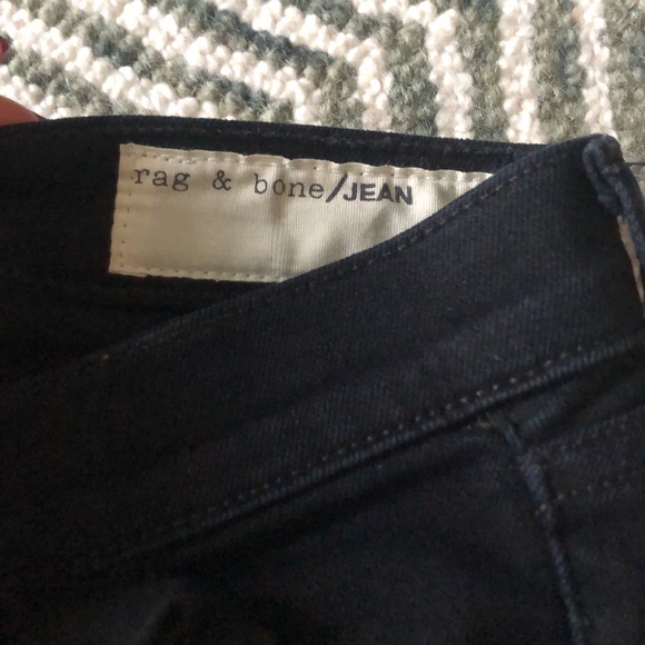 Rag & Bone black patch work jeans size 24 - Picture 5 of 9